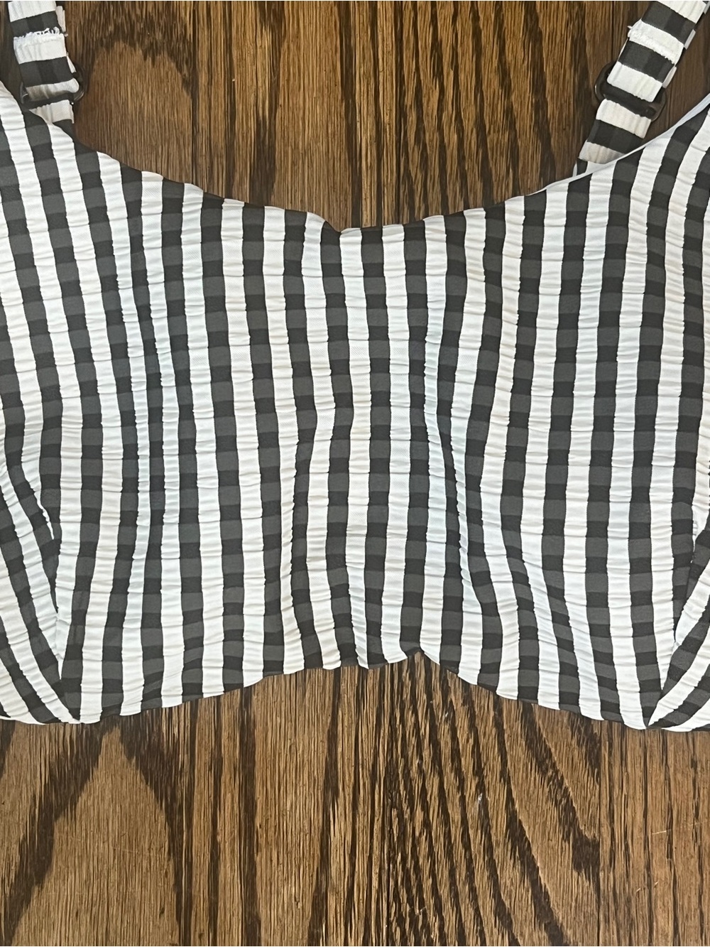 Athleta Black and White Striped Bikini Top - Picture 2 of 7